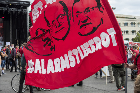 Demostratioin der Kultur-und Veranstaltungsbranche in Berlin