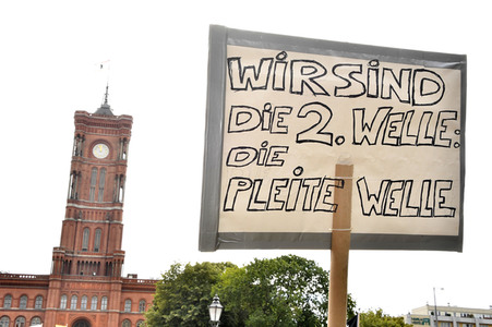 Demostratioin der Kultur-und Veranstaltungsbranche in Berlin