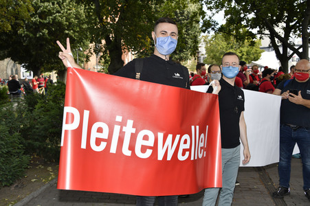 Demostratioin der Kultur-und Veranstaltungsbranche in Berlin