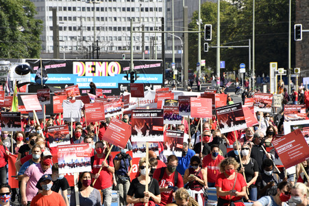 Demostratioin der Kultur-und Veranstaltungsbranche in Berlin
