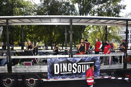 Demostratioin der Kultur-und Veranstaltungsbranche in Berlin