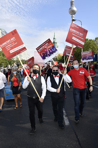 Demostratioin der Kultur-und Veranstaltungsbranche in Berlin