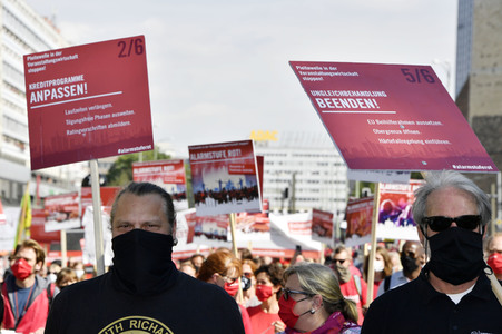 Demostratioin der Kultur-und Veranstaltungsbranche in Berlin