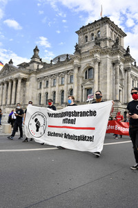 Demostratioin der Kultur-und Veranstaltungsbranche in Berlin