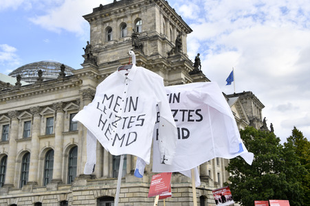 Demostratioin der Kultur-und Veranstaltungsbranche in Berlin