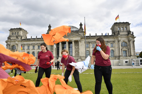 Demostratioin der Kultur-und Veranstaltungsbranche in Berlin