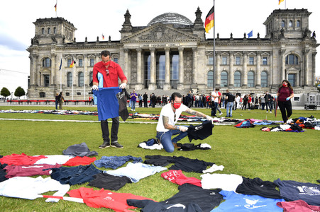 Demostratioin der Kultur-und Veranstaltungsbranche in Berlin