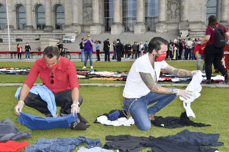 Demostratioin der Kultur-und Veranstaltungsbranche in Berlin