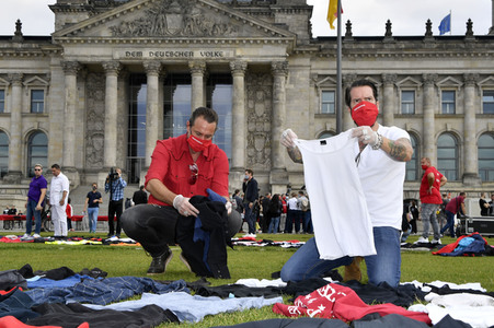 Demostratioin der Kultur-und Veranstaltungsbranche in Berlin