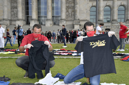 Demostratioin der Kultur-und Veranstaltungsbranche in Berlin
