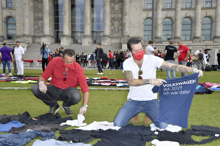 Demostratioin der Kultur-und Veranstaltungsbranche in Berlin
