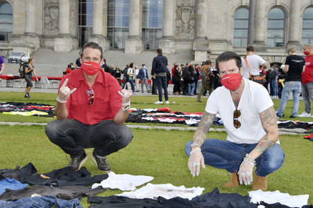 Demostratioin der Kultur-und Veranstaltungsbranche in Berlin