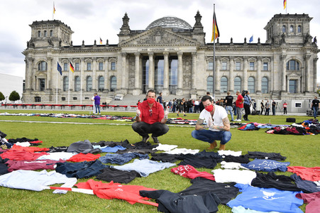 Demostratioin der Kultur-und Veranstaltungsbranche in Berlin