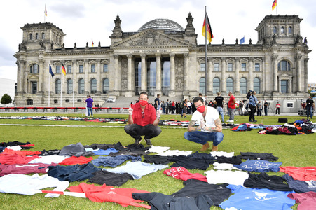 Demostratioin der Kultur-und Veranstaltungsbranche in Berlin
