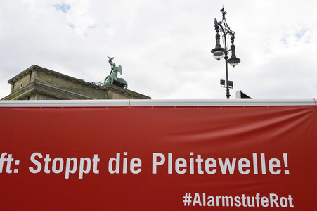 Demostratioin der Kultur-und Veranstaltungsbranche in Berlin