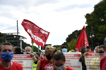 Demostratioin der Kultur-und Veranstaltungsbranche in Berlin