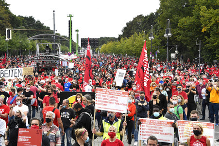 Demostratioin der Kultur-und Veranstaltungsbranche in Berlin