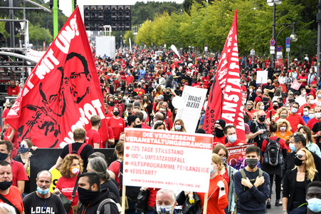 Demostratioin der Kultur-und Veranstaltungsbranche in Berlin