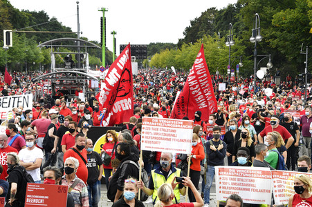 Demostratioin der Kultur-und Veranstaltungsbranche in Berlin
