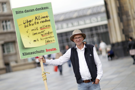 Klima-Mahnwache in Köln