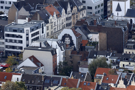 Blick vom Fernsehturm Colonius in Köln