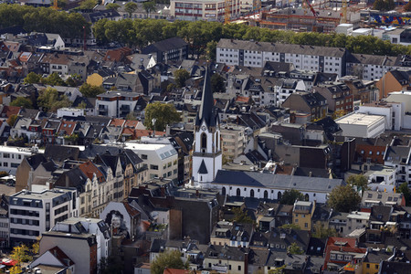Blick vom Fernsehturm Colonius in Köln