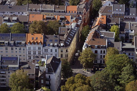 Blick vom Fernsehturm Colonius in Köln