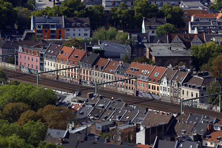 Blick vom Fernsehturm Colonius in Köln