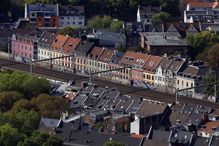 Blick vom Fernsehturm Colonius in Köln