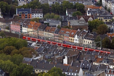 Blick vom Fernsehturm Colonius in Köln