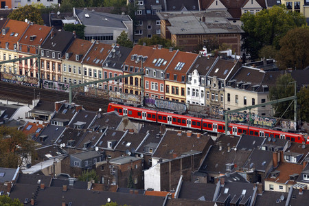 Blick vom Fernsehturm Colonius in Köln