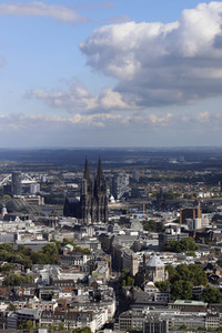 Blick vom Fernsehturm Colonius in Köln