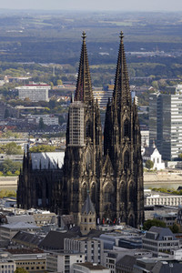 Blick vom Fernsehturm Colonius in Köln