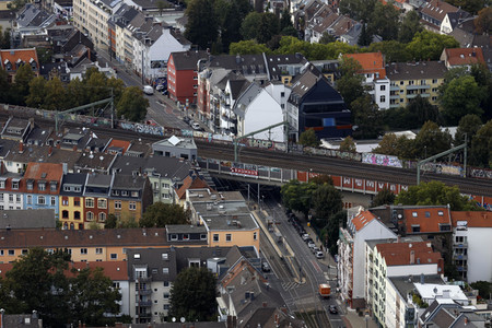 Blick vom Fernsehturm Colonius in Köln