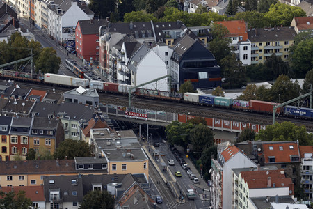 Blick vom Fernsehturm Colonius in Köln
