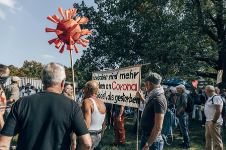 Demonstration gegen Corona-Regeln in Hannover