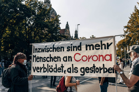Demonstration gegen Corona-Regeln in Hannover