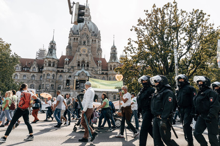 Demonstration gegen Corona-Regeln in Hannover