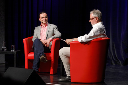 Michael Rüsenberg und Georg W. Bertram auf der phil.cologne 2020 in Köln