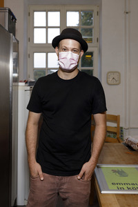 Pressetermin mit Sharon Berlinghoff und Patrick Müller in der Emmaus Gemeinschaft Köln