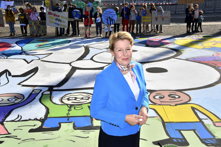 Fototermin anlässlich des Weltkindertags 2020 in Berlin