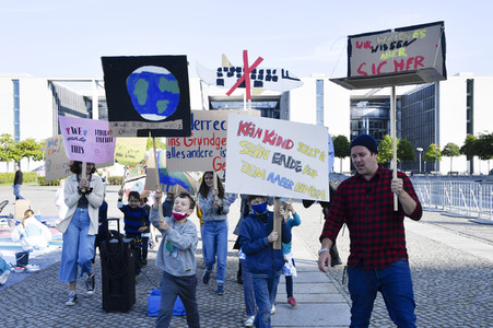 Fototermin anlässlich des Weltkindertags 2020 in Berlin