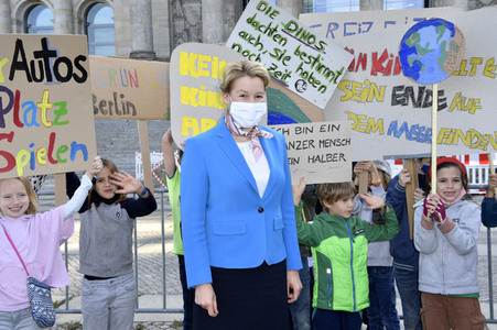 Fototermin anlässlich des Weltkindertags 2020 in Berlin