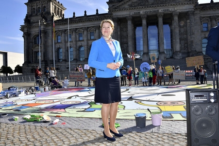 Fototermin anlässlich des Weltkindertags 2020 in Berlin