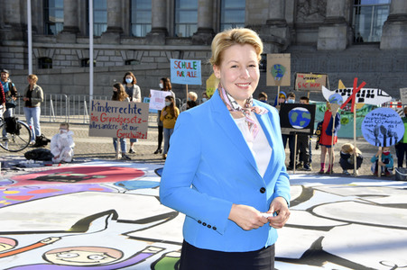 Fototermin anlässlich des Weltkindertags 2020 in Berlin