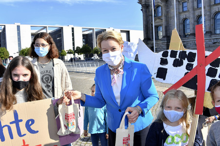 Fototermin anlässlich des Weltkindertags 2020 in Berlin