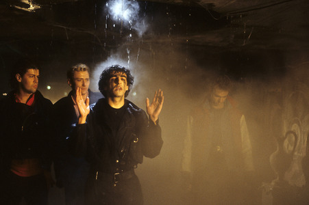 Musikvideo-Dreharbeiten mit Killing Joke in London