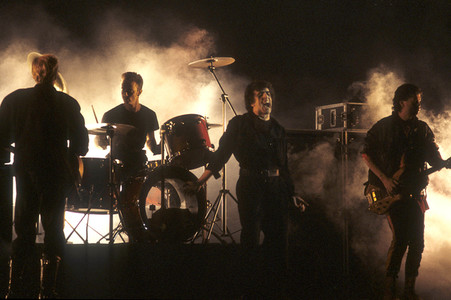 Musikvideo-Dreharbeiten mit Killing Joke in London