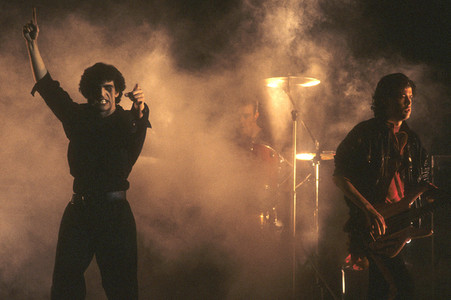 Musikvideo-Dreharbeiten mit Killing Joke in London