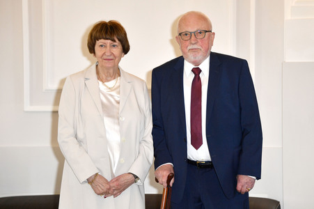 Ehrung von Lothar de Maizière im Schloss Bellevue in Berlin